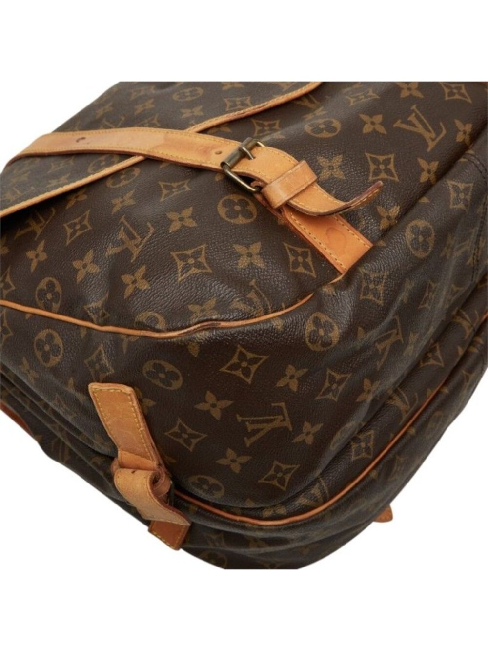 Louis Vuitton Monogram Saumur 35 Crossbody Shoulder Bag Brown Leather - Picture 5 of 10
